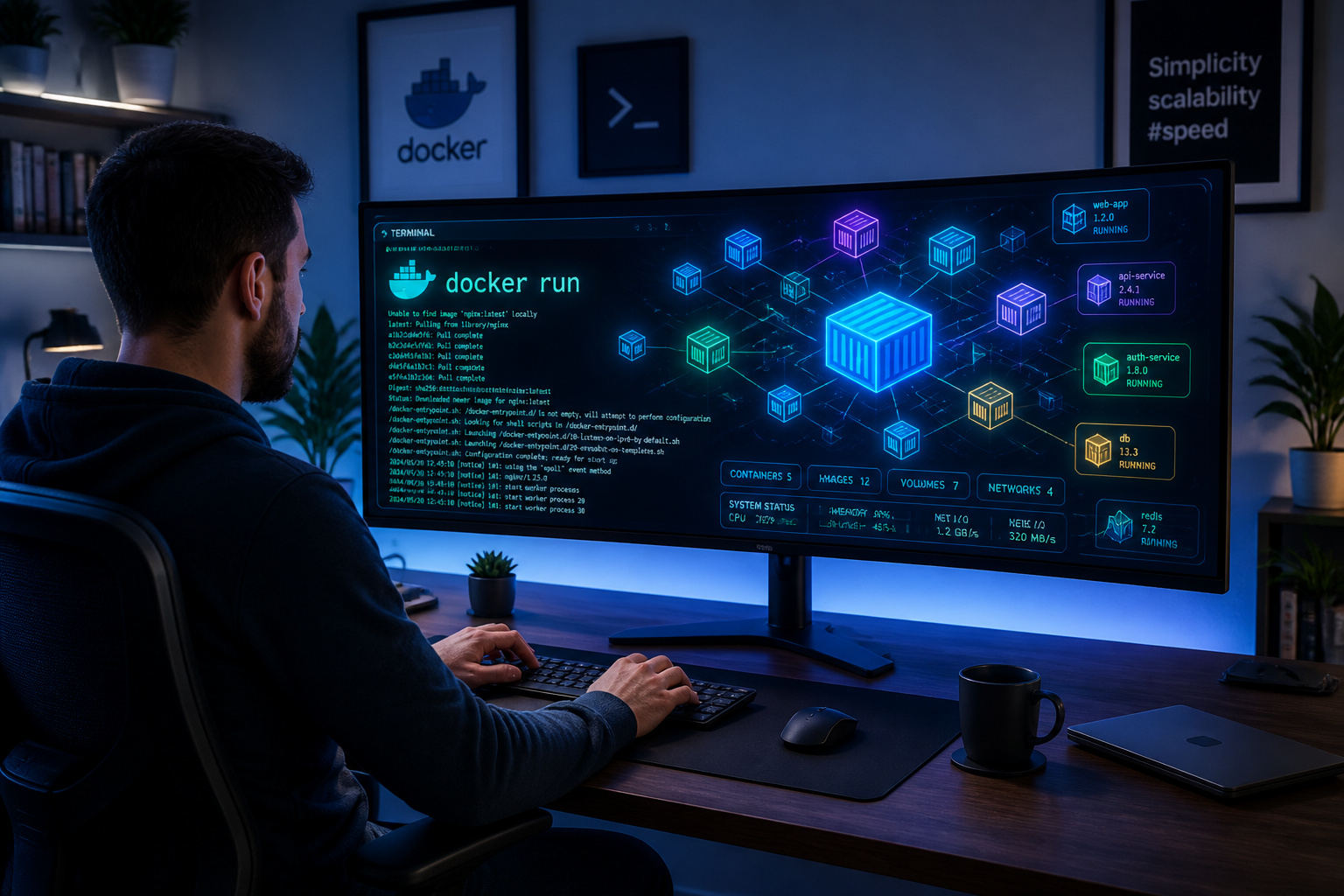 Controle de conteneurs docker