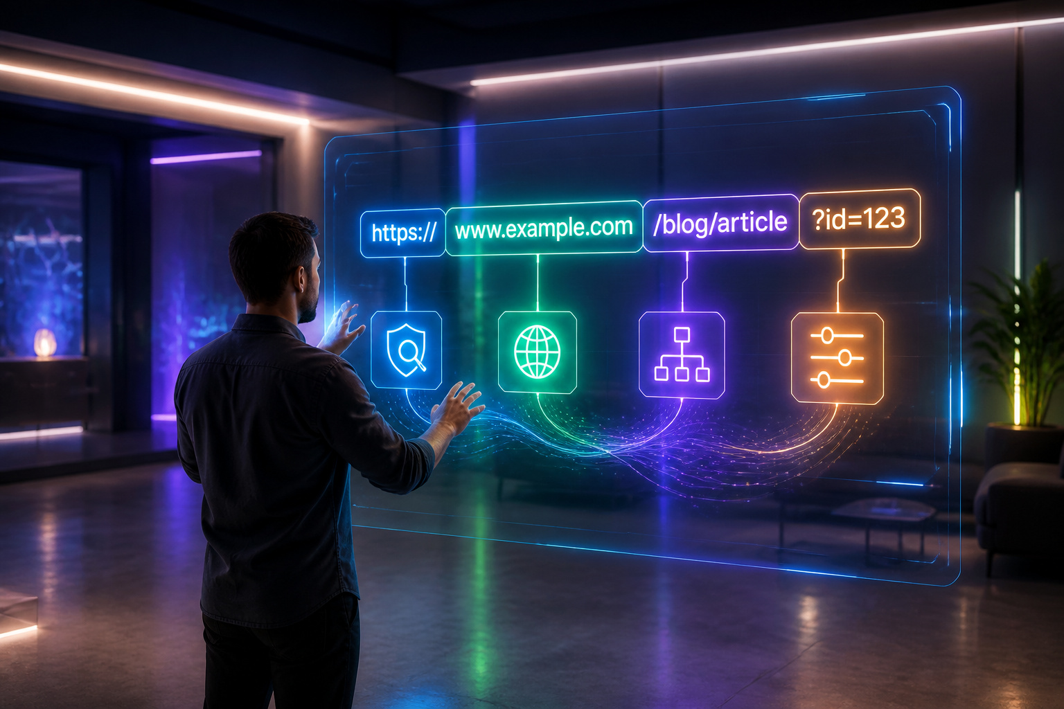 Interface holographique danalyse web